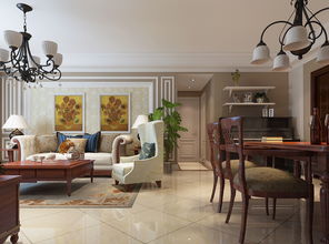 5萬(wàn)預(yù)算打造都會(huì)軒67平米美式一居室，天津房天下家居裝修案例賞析